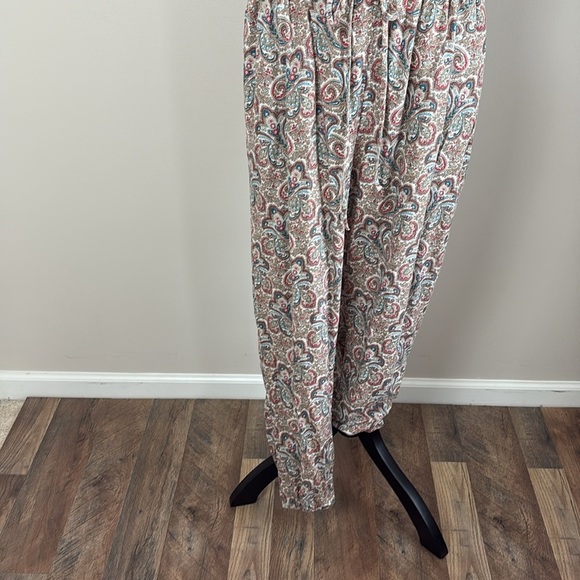 Denim & Supply Ralph Lauren Paisley Jumpsuit Drawstring Waist Romper Size L - Picture 6 of 13